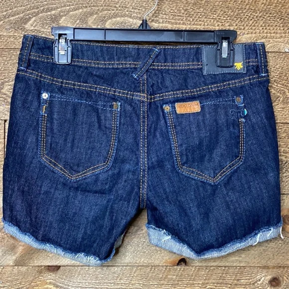 Mek Denim Milos Fxh Distressed Cut off Jeans Shorts Blue Cotton Denim Size 26 - Picture 2 of 8